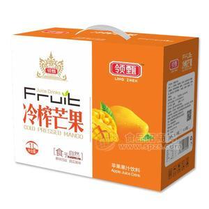 領(lǐng)甄冷榨芒果蘋果果汁飲料1L