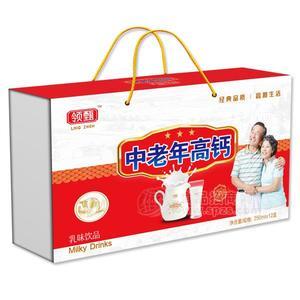 領甄中老年高鈣乳味品250mlx12盒