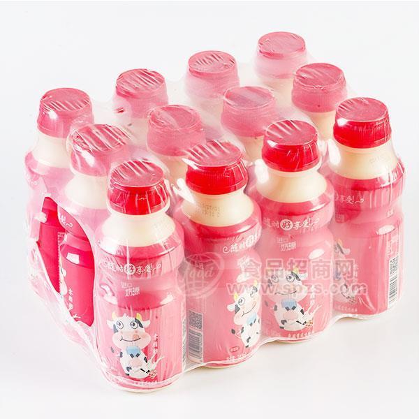 ·东致零脂肪乳酸菌风味饮料草莓味340ml 