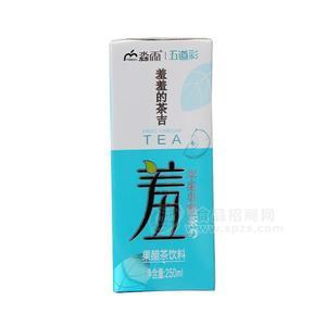 淼雨五道彩羞羞的茶吉蘋果果醋茶飲料250ml-250ml