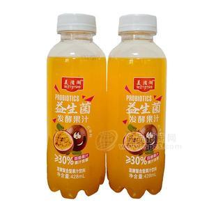 美滋湖百香果益生菌發(fā)酵果汁飲料428ml