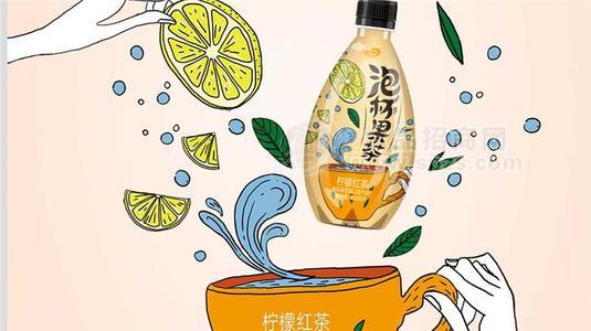 泡杯果茶 柠檬红茶 调味茶饮料 450ml  果汁茶饮料 带气饮料