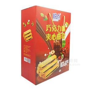 盼點(diǎn) 巧克力味夾心 曲奇餅干禮盒 休閑食品裝