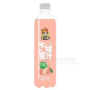 幸运儿水蜜桃汁益生菌发酵复合果汁饮料480ml