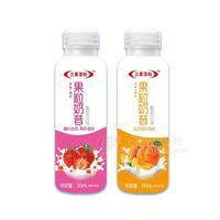 三果顶粒果粒奶昔酸奶饮品310ml