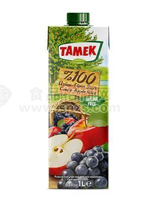 100% 葡萄蘋(píng)果混合果汁