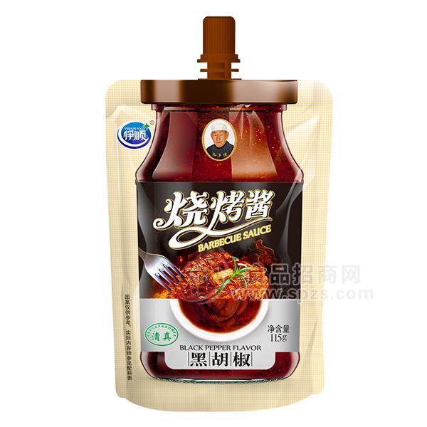 伊順黑胡椒燒烤醬 調(diào)味品115g