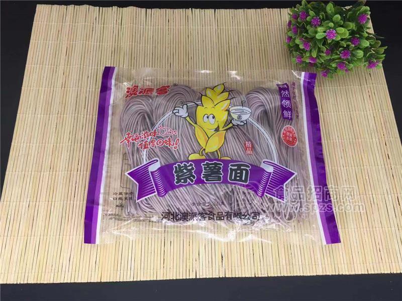 福全面道   紫薯面 半干面 400g*20袋 整箱招商招商