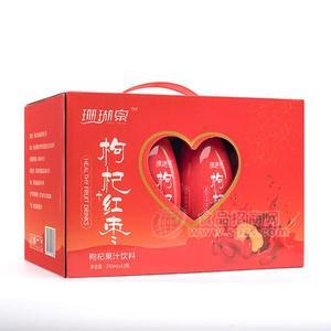 珊瑚泉红枣饮料枸杞饮料枸杞+红枣果汁饮料招商箱装 350mlx12瓶