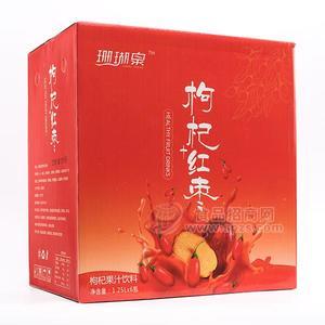 珊瑚泉红枣饮料枸杞+红枣果汁饮料招商 箱装饮料1.25Lx6瓶