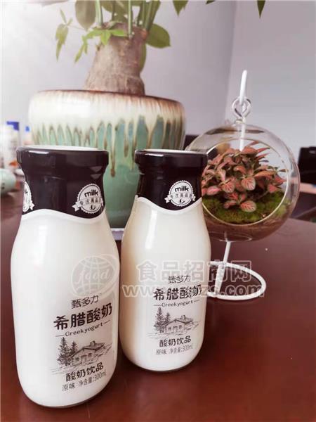 甄多力原味酸奶玻璃瓶酸奶 300ml