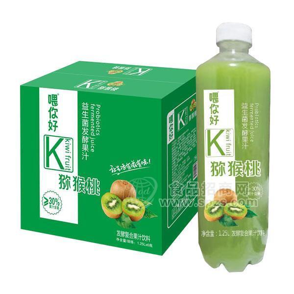 喂你好獼猴桃汁益生菌發(fā)酵復(fù)合果汁飲料1.25Lx6瓶