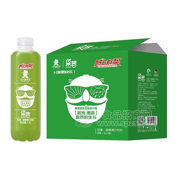 轻奢果昔猕猴桃汁饮料果汁饮料分享装1.5Lx6瓶
