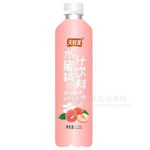 天鲜美水蜜桃汁饮料1.25L