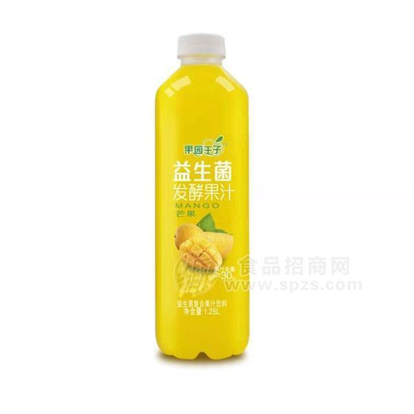 果园王子芒果味益生菌发酵复合果汁饮料1.25L