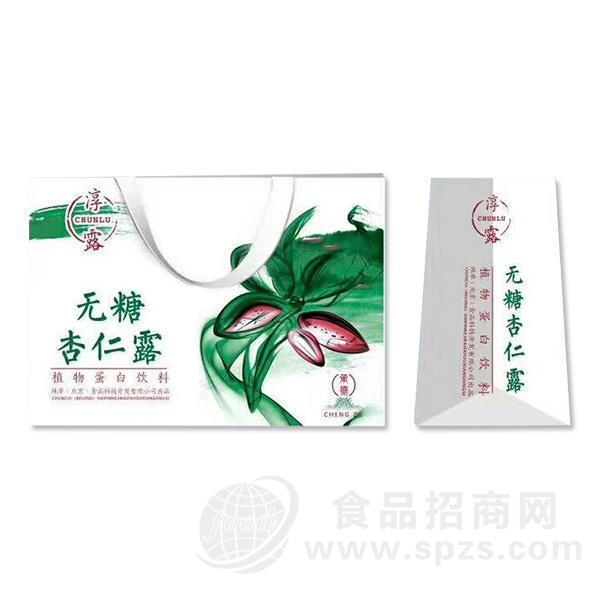 ·淳露无糖杏仁露植物蛋白饮料 招商 
