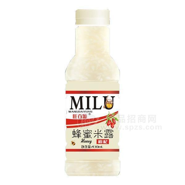 旺百源蜂蜜米露枸杞飲料米露飲品430ml