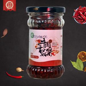 巧手翁牛肉香菇酱香辣210克
