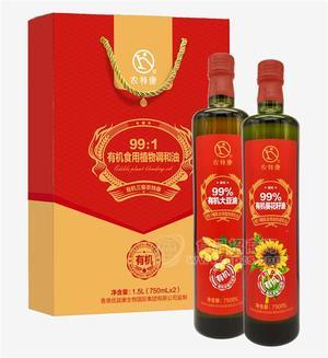 食有機食用植物調(diào)和油— 混合裝 有機大豆油99%、有機芝麻油1%+有機葵花籽油99%、有機芝麻油1%