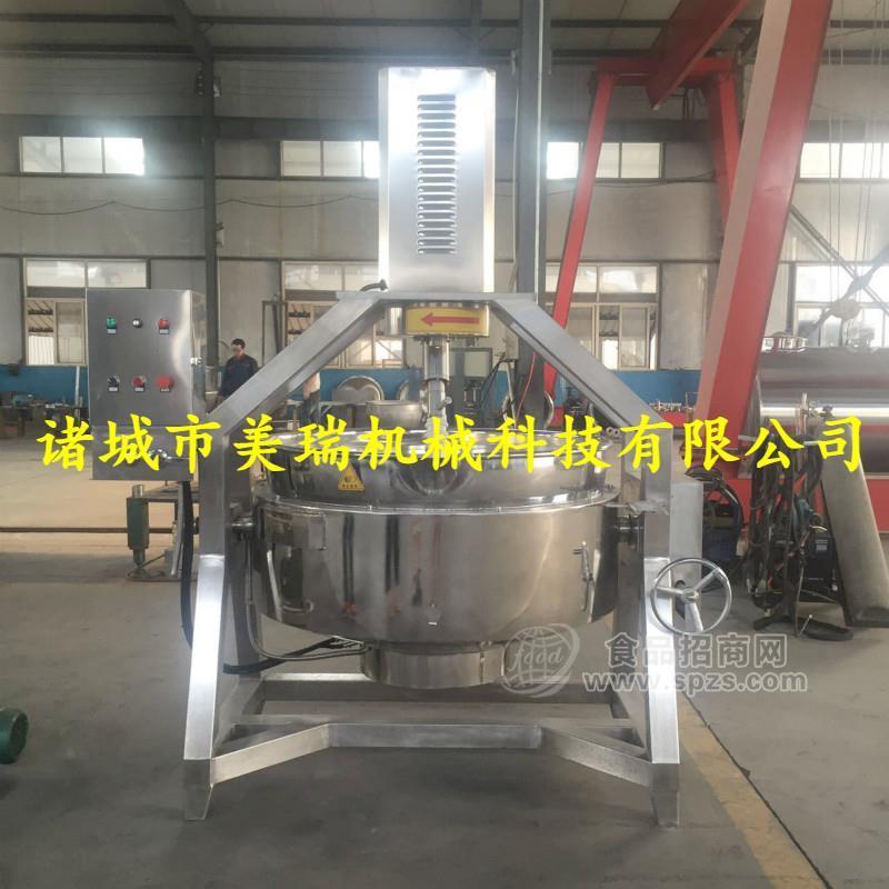 香菇酱行星搅拌夹层锅，全自动辣椒酱炒锅