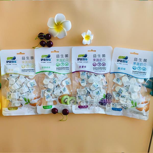 伊优牧场益生菌果蔬奶贝48g