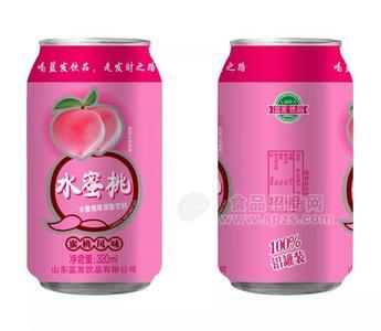 水蜜桃 蜜桃風(fēng)味果味碳酸飲料  果汁飲料 320ml