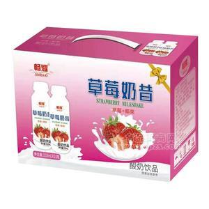 暢耀 草莓奶昔酸奶飲品310mlx10瓶