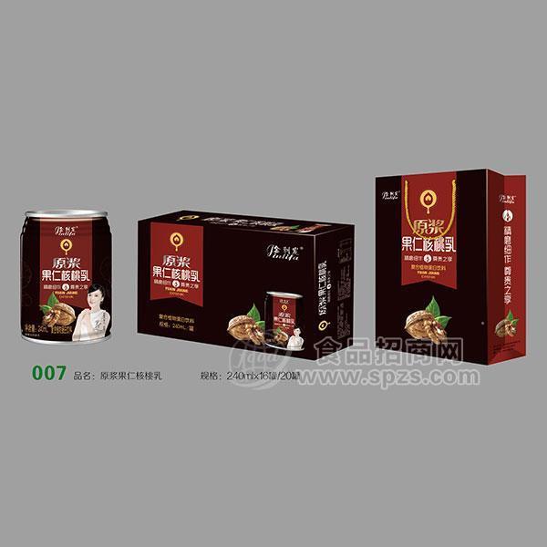 金利發(fā)原漿果仁核桃乳復(fù)合植物蛋白飲料240mlx16罐/20罐