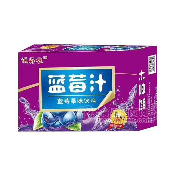 ·蓝莓汁饮料蓝莓果味饮料招商箱装 