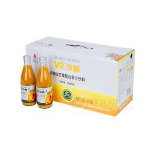 內(nèi)蒙古宇航人 V9沙棘芒果復(fù)合果汁飲料-300ml*10瓶/提 招商