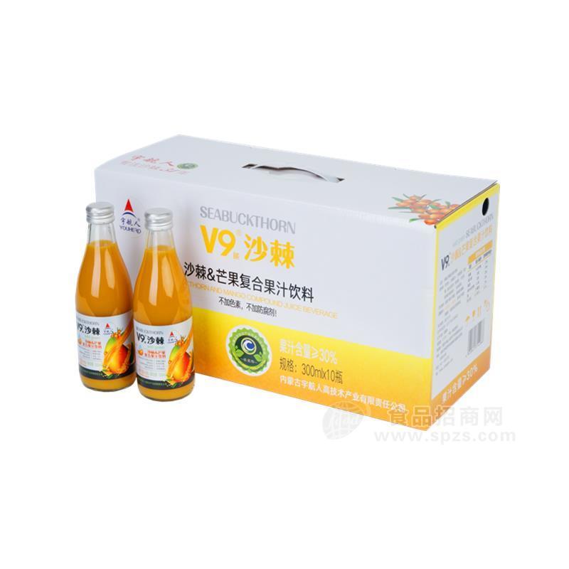 ·内蒙古宇航人 V9沙棘芒果复合果汁饮料-300ml*10瓶/提 招商 