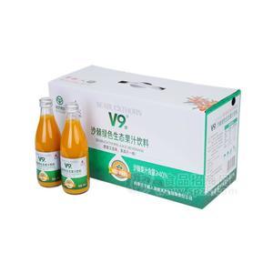 內(nèi)蒙古宇航人 V9沙棘綠色生態(tài)果汁飲料-300ml*10瓶/提 招商