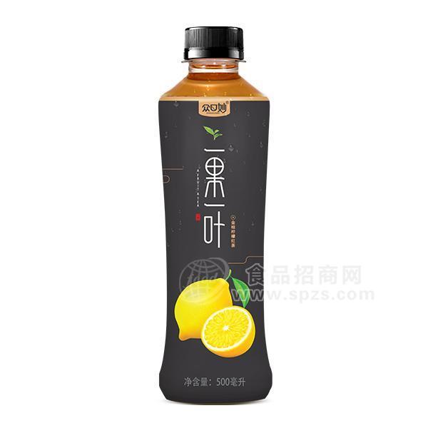 眾口妙 一果一葉  金桔檸檬紅茶500ml