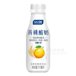 眾口妙 黃桃果粒酸奶 燕麥酸奶310ml