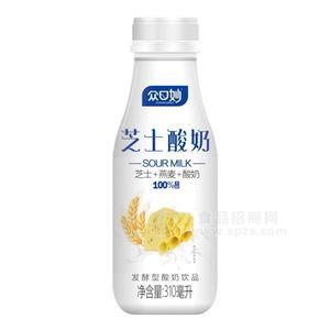 众口妙 芝士燕麦酸奶 发酵型酸奶饮品310ml