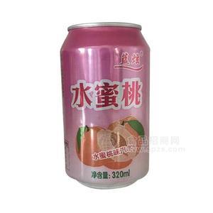 藍(lán)炫 水蜜桃味汽水飲料 320ml