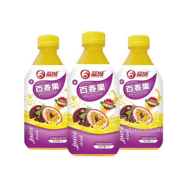 益城百香果汁风味饮料 1LX8支