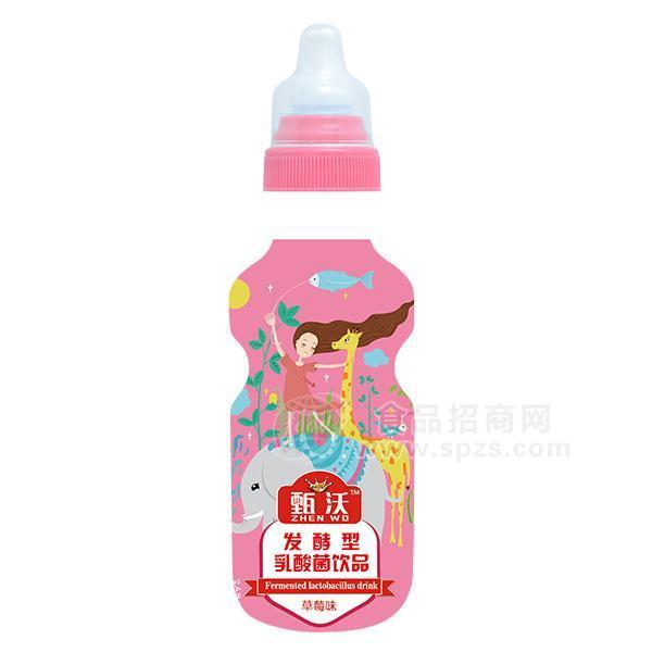 甄沃 草莓味 發(fā)酵型乳酸菌飲品 200ml