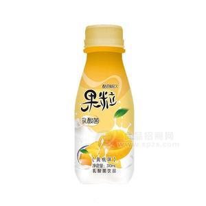 酷奇暢飲 果粒乳酸菌飲品黃桃味310ml