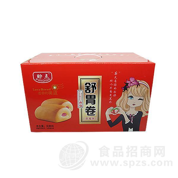 盼点 舒胃卷 草莓味面包 烘焙食品