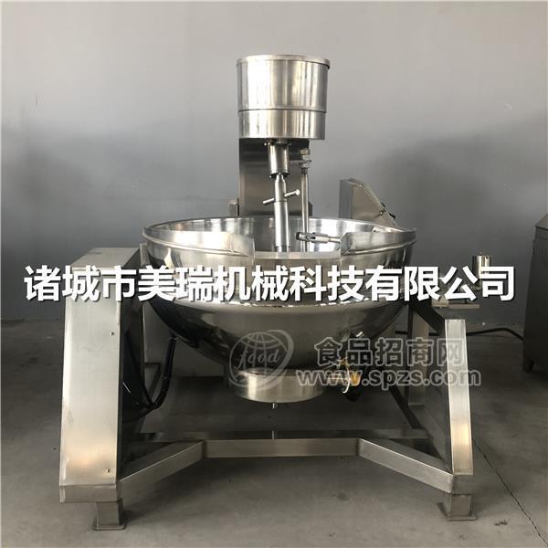 全自动行星搅拌夹层锅,辣椒酱行星搅拌炒锅