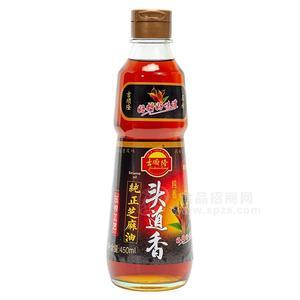 吉順隆 頭道香純正芝麻油450ml