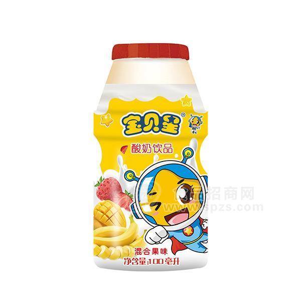 宝贝星 混合果味 酸奶饮品 100ml