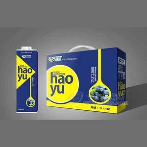 昊雨  方盒果汁 蓝莓果汁礼盒1Lx4x5提