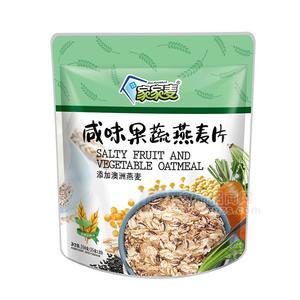 家家麥350克果蔬咸味燕麥片立體袋添加澳洲燕麥片谷物沖調(diào)食品招商招商