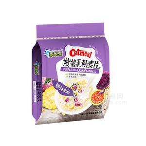 420g紫薯玉米燕麥片家家麥谷物沖調食品添加凍干水果粒凍干玉米