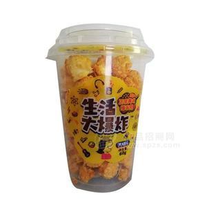 茂哥食品 焦糖味杯裝爆米花休閑小零食68g