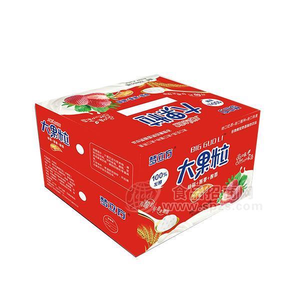 夢立方大果粒 草莓+燕麥+酸奶發(fā)酵飲品310mlx12瓶