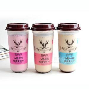 鹿角巷小鹿喝莓摇摇果粒奶风味固体饮料奶茶 草莓味