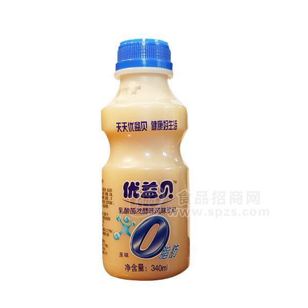 優(yōu)益貝 原味乳酸菌發(fā)酵味風(fēng)味飲料340ml